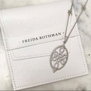 Original Freida Rothman “Belargo” Cubic Zirconia Pendant Necklace-Boutique